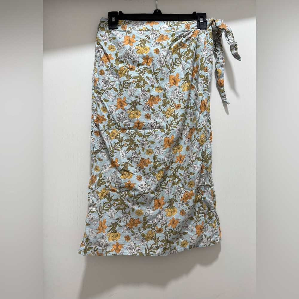 Floral Wrap Skirt